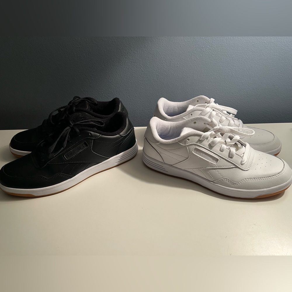 Lot of 2 Reebok Classic Memory Tech sneakers women’s size 8 - black & white